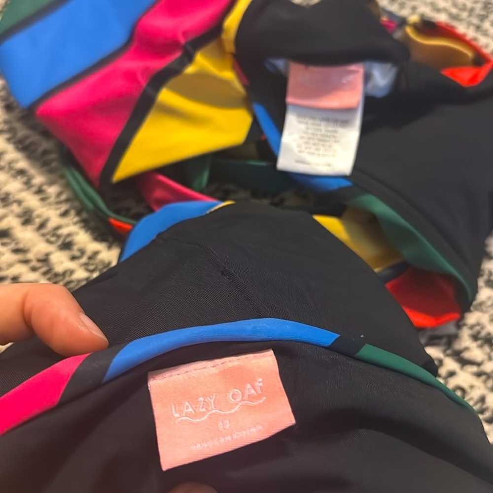 Lazy Oaf Striped Wrap Bikini Set - Picture 3 of 8